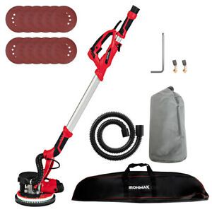 Ironmax Electric Drywall Sander 750W Variable Speed With Automatic Vacuum And