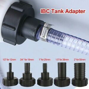 1/2 To2Water IBC Tank Cap S60 Adapter Garden Hose Adapter Tap Connector Fitting