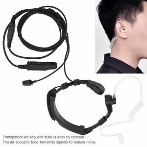 Throat Earpiece Headset  Throat Vibration PPT Mic for UV9R Plus BF97