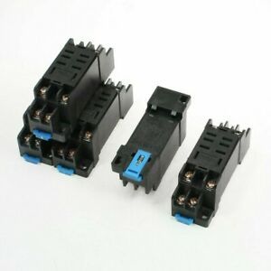 5Pcs 35mm DIN Rail Mount DTF08A 8Pin Relay Holder Socket Base For LY2N-J HH62P