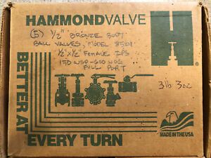 1/2 inch Hammond 8501 ball valves (box Of 5)