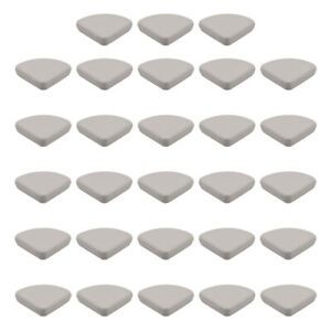 Corner Guards Table Corner Protectors Silicone Light Brown 30x30x9mm , 28 Pcs