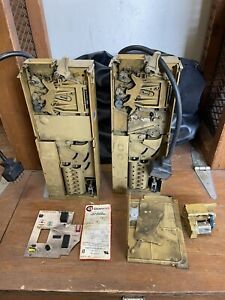 2 Coinco Model S75-9800B  Coin Changer Mechanisms Untested Parts W/Circuit Board