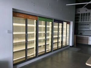 8 door display carroll 7&#039;9&#034; x 18&#039;0&#034; x 9&#039;0&#034; custom walk in cooler