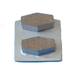 16/20 grit Soft Bond trapezoid diamond disc: concrete floor prep 2 bar Husq