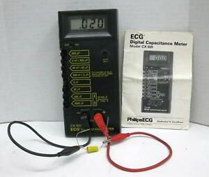 ECG PHILLIPS CX-920 DIGITAL CAPACITANCE METER WORKING