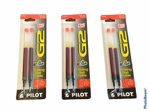 3 Packs - PILOT G2, DR GIP GEL, Q7, PRECISE Rollerball Refills - Red Fine 0.7mm