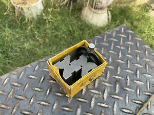 General One Set No.116 Cast Iron V blocks And 1 Clamp Vintage Machinist Tool