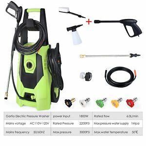 3000PSI 1.8GPM Electric Pressure Washer High Power Cleaner Water Sprayer Machine