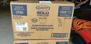 Case SOLO Dart Ultra Clear 1000 Plastic Cups 9oz TP9R