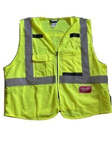 Milwaukee 48-73-5022 VEST SAFETY HIGH VIS YEL L/XL