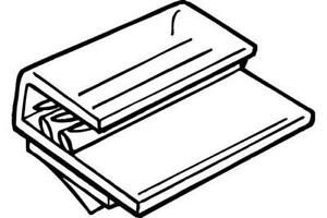 Sign Holders-Flush Super Grip with adhesive-20 pieces