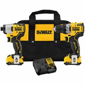 D-W DCK221F2 XTREME 12V MAX Brushless Cordless Drill and Impact Combo Kit