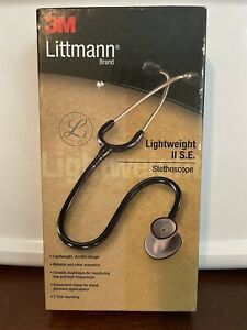 3M Littmann Lightweight II S. E. Stethoscope 2450, Black Tube