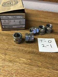 5 pack Appleton TWR-75 Combination Coupling Union 3/4&#034; EMT to 3/4&#034; Rigid Conduit