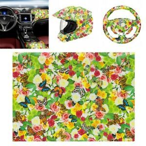 Water Transfer Dipping Hydrographic Hydro Film 19X39&#034; COLORFUL FLOWERS ROS NEW!!