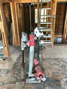 Milwaukee Diamond Coring Rig with Small Base Stand Vac-U-Rig Kit
