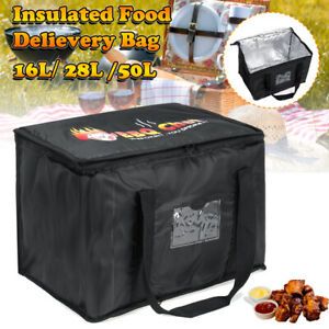 16/28/50L Food Delivery Bag Pack Insulated Rucksack Takeaway Carrier Handling
