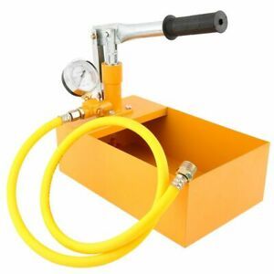 Water Pressure Tester Manual Hydraulic Pump Machine Aluminum Hose 2.5MPa 25KG
