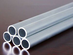 Aluminium Round Tube 23mm OD 4.0mm Wall Thick 250mm to 500mm Long x1