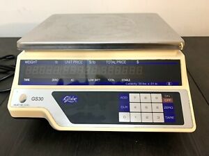 Globe GS30 30lb Price Computing Commercial Food Scale Deli Restaurant - Tested