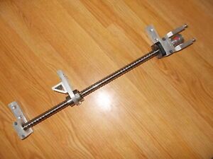 Used NSK Precision Ball Screw 17-1/2&#034; travel 400mm with T-Slot mounts