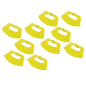 10 Pcs/Set Plastic Calf Weaning Yellow Cow Nose Thorn Tool For Milking Stop