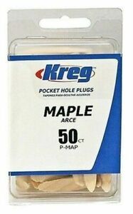 Kreg P-MAP 50 Count  3/8&#034; Max Maple Pocket Hole Plugs