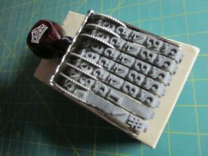Vintage CROWN NUMBERER 7 Bands Marker Ink Stamp No. 3 Made In USA Original Box