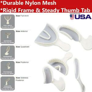 50Pcs Dental Registration Impression Bite Triple Trays Full Arch Posterior 5Size