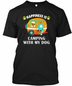 New Design I Love Camping With My Dog Funny Happiness Trailer Premium size S-3XL