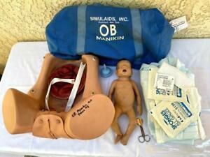 Simulaids Inc. OB GYN Birthing Medical Training Manikin w/ infant