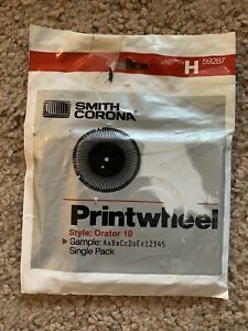 Smith Corona Printwheel H59287 Orator 10 Vintage For Electronic Typewriters