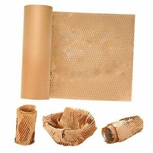 Eco-Friendly Honeycomb Cushioning Protective Wrap for 11.8&#034; x 164 FT Brown