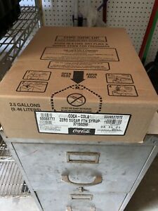 Coke Zero Soda Syrup Concentrate 2.5 Gallon Bag in Box Exp. 08/31/2021