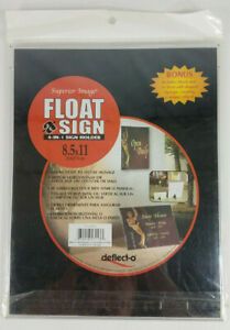 NIP Deflect-O 8.5 x 11 inch clear plastic snapblock sign holder wall or tabletop