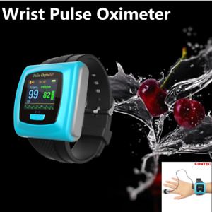 Wrist Fingertip Pulse Oximeter SpO2 Blood Oxygen Monitor,Alarm+USB+SW CE&amp;FDA