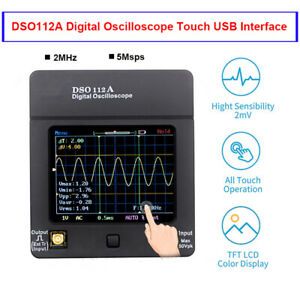 Digital Oscilloscope Portable Storage TFT Tester Multimeter 2MHz 5Msps DSO112A