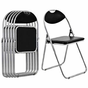 Costway 6 Pcs U Shape Folding Chairs Furniture Home Outdoor Picnic Portable