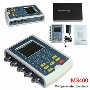 MS400 Multiparameter Simulator 12 Leads ECG Respiration Temperature 4channel IBP
