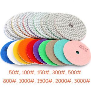 Diamond Polishing Pad 3&#034; / 4&#034; Buffing Pads Grinding Disc Granite Stone Marble