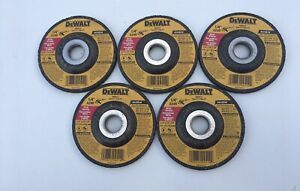 Dewalt DW4514 4-1/2&#034; x 1/4&#034; x 7/8&#034; A24R Metal Grinding Wheel Type 27 5pc
