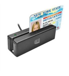 NEW Adesso MSR-100 Magnetic Stripe Card Reader - Triple Track 50 in/s