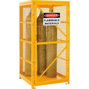 Global Industrial Storage Cabinet Single Door Vertical, 9 Cylinder Capacity