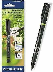 STAEDTLER GARDEN MARKER PEN PERMANENT OUTDOOR MARKER - [Pack of 2]