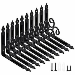 Home Master Hardware 9.5 x 7.5 inch Decorative Shelf Brackets 10 Pack Wall Mo...