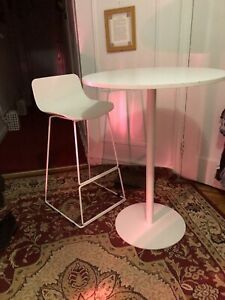 Poopin Tucker winter artic tables with 6 chairs  2 tables white and yellow