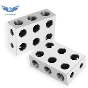 Matched  Pair 1-2-3 123  Blocks Precision 0.0002&#034; With 11 Holes