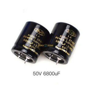 2pc Nover Novartis 6800uF 50V Fever Bronzing AUDIO Electrolytic Capacitor