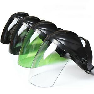 Welding Safety Full Face Shield Visor Clear Lens Anti Splash Visor Headgear